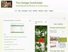 Tablet Screenshot of cottagesmallholder.com